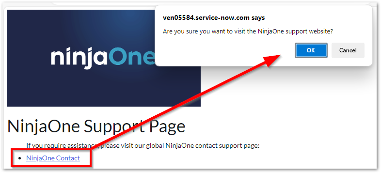 servicenow_ninja support page.png